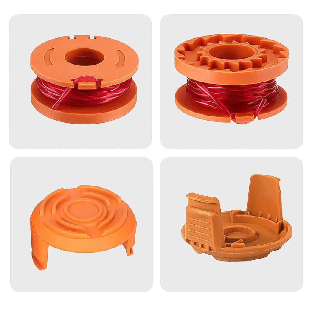 20 Pcs Brush Cutter Trimmer Spool Cord With 2 Cap For Worx WA0010 WG154 WG163 WG180 Lawn Mower Replacement Accessories
20 Pcs Brush Cutter Trimmer Spool Cord With 2 Cap For Worx WA0010 WG154 WG163 WG180 Lawn Mower Replacement Accessories