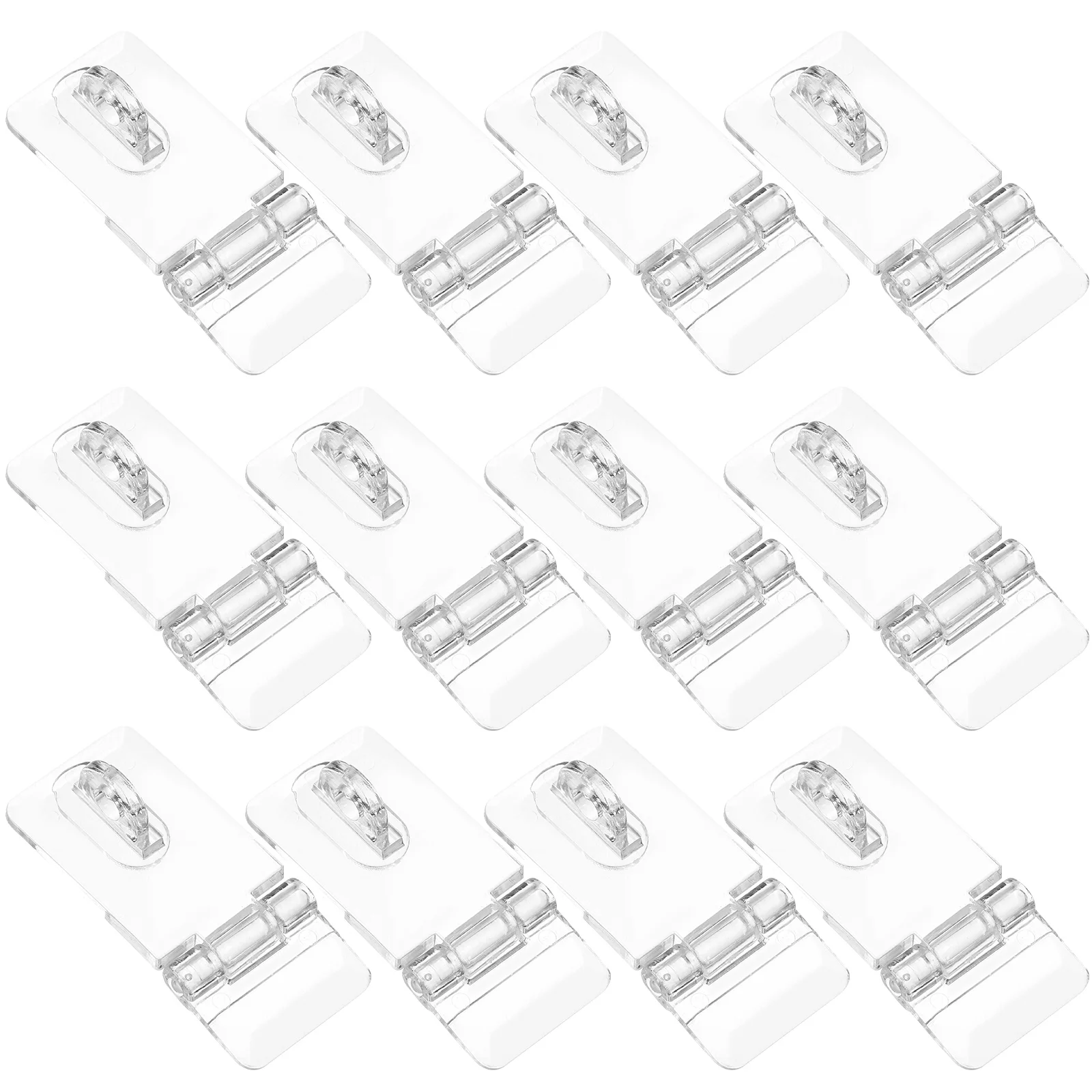 

12 Sets Transparent Lock Hinges Kitchen Cabinets Acrylic Hasp Buckles Padlock Latch Suitcase Clear Plastic Latches Hasps Locks