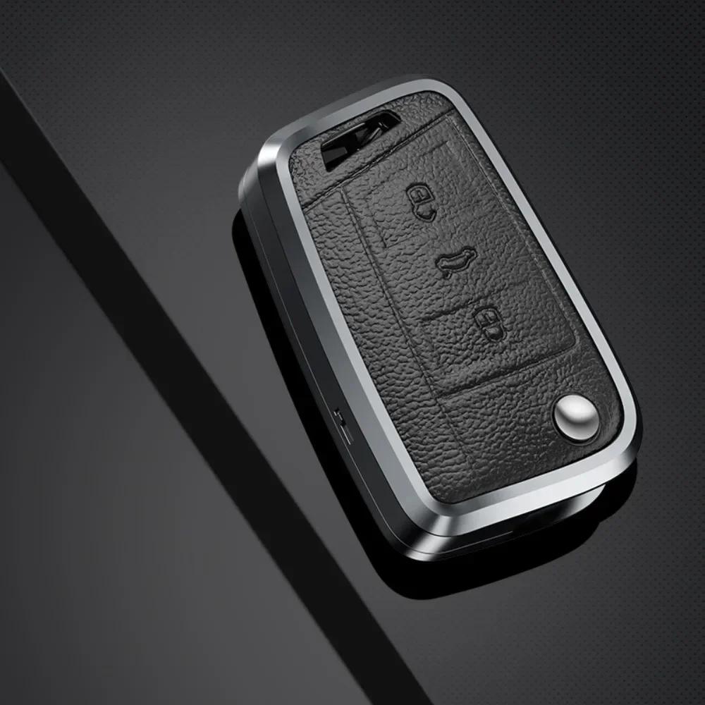 Кожаный чехол для автомобильного ключа из сплава для VW Volkswagen Golf 7 MK7 GTI Tiguan MK2 для SEAT Ateca Leon FR 2 Ibiza для Skoda Octavia A7 
Кожаный чехол для автомобильного ключа из сплава для VW Volkswagen Golf 7 MK7 GTI Tiguan MK2 для SEAT Ateca Leon FR 2 Ibiza для Skoda Octavia A7