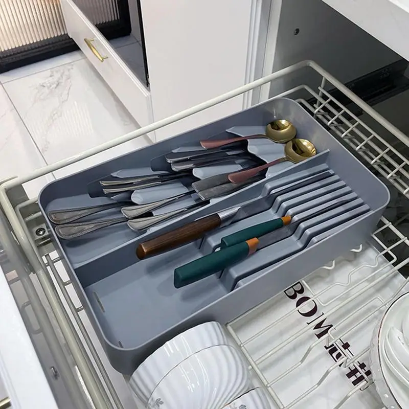 Silverware Organizer Storage Tray Cutlery Storage Tray Spoon Multifunctional Knife Fork Compartment Storage Box
Silverware Organizer Storage Tray Cutlery Storage Tray Spoon Multifunctional Knife Fork Compartment Storage Box