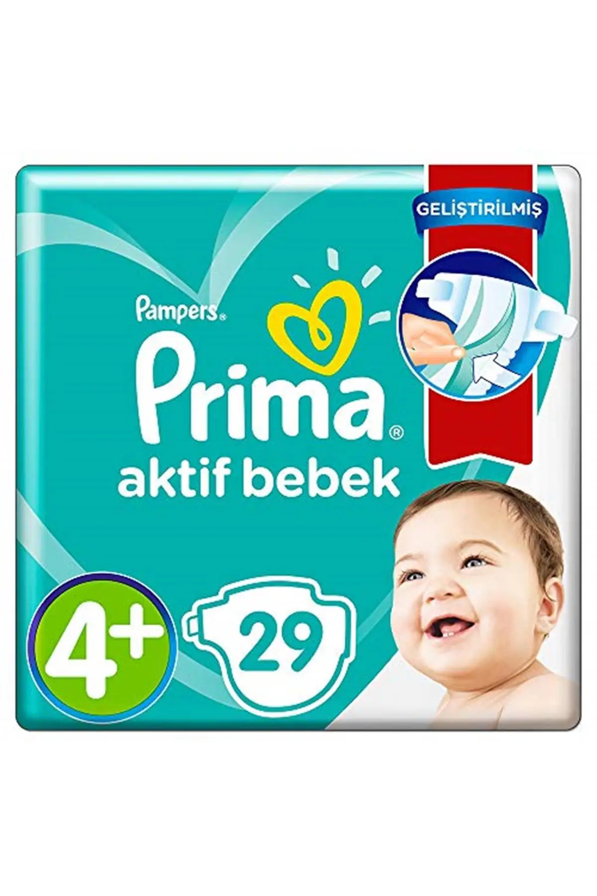 Brand: Prima Active Baby Diaper, 4 Plus Size, Standard Package, 29 Pcs Category: Baby Diapers
Brand: Prima Active Baby Diaper, 4 Plus Size, Standard Package, 29 Pcs Category: Baby Diapers