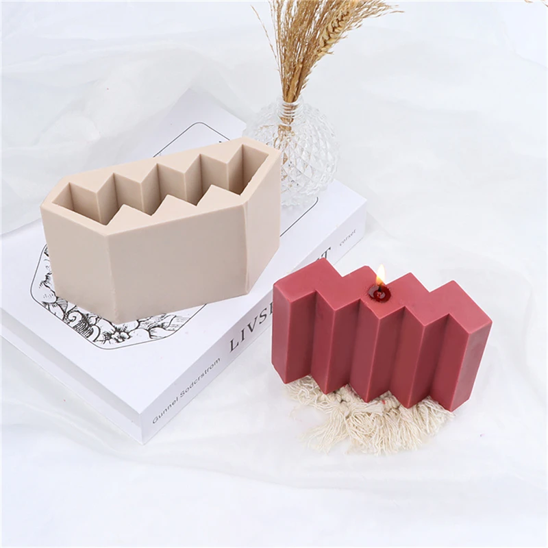 Geometric Wave Shape Silicone Candle Mold DIY Waves Cuboid Soap 3D Stereo Cube Aromatherapy Fondant DIY Making Candle Molds
Geometric Wave Shape Silicone Candle Mold DIY Waves Cuboid Soap 3D Stereo Cube Aromatherapy Fondant DIY Making Candle Molds
