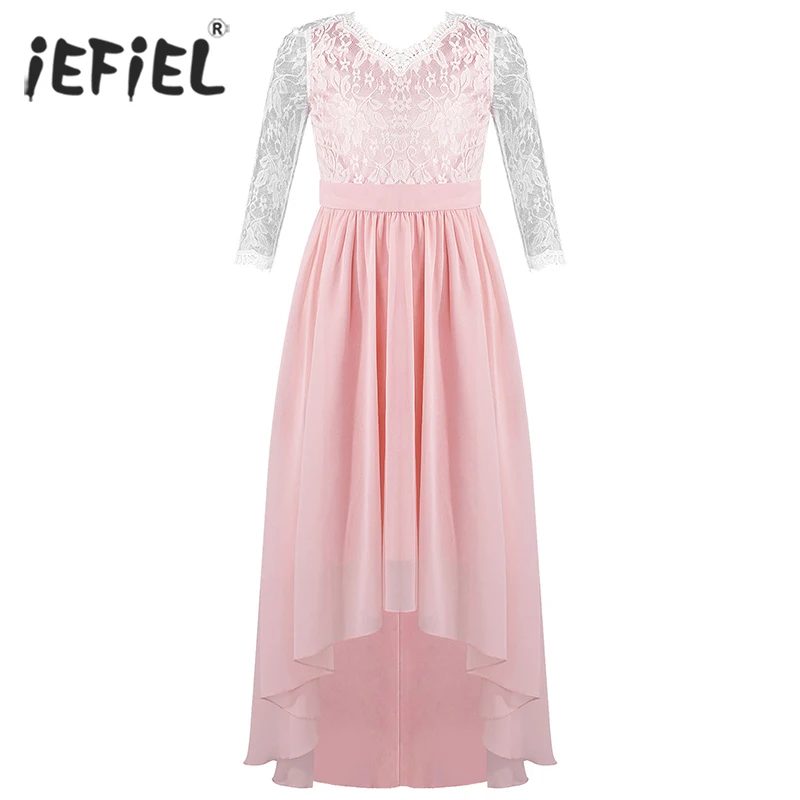 Kids Girls Floral Chiffon Dress Bodice Lace A-Line Princess Dress Children Weddding Birthday Costumes For Girls Party Prom
Kids Girls Floral Chiffon Dress Bodice Lace A-Line Princess Dress Children Weddding Birthday Costumes For Girls Party Prom