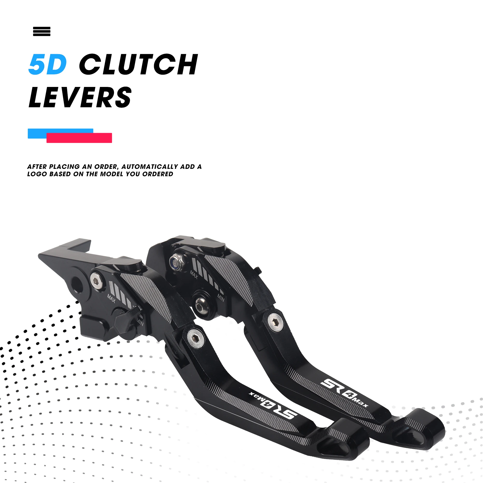 Для Loncin VOGE SR4 MAX SR4MAX 2022-2023 для мотоцикла SR4 MAX регулируемые алюминиевые рычаги тормозной муфты с ЧПУ 5D ручка