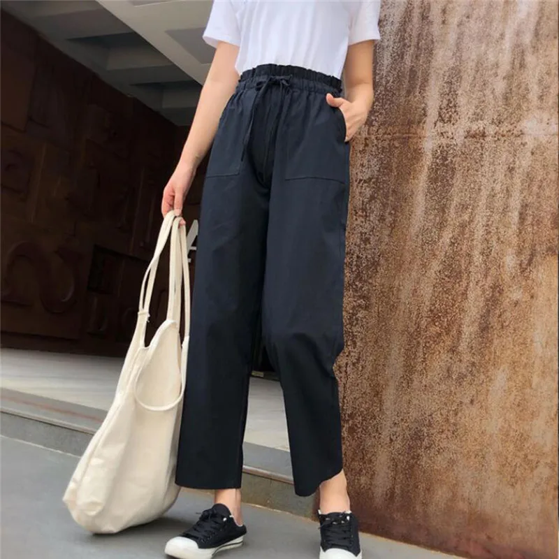 Women Pants 2022 Spring Summer Fashion Female High Waist Solid Loose Harem Pant Pencil Trousers Casual Cargo Pants Streetwear
Women Pants 2022 Spring Summer Fashion Female High Waist Solid Loose Harem Pant Pencil Trousers Casual Cargo Pants Streetwear