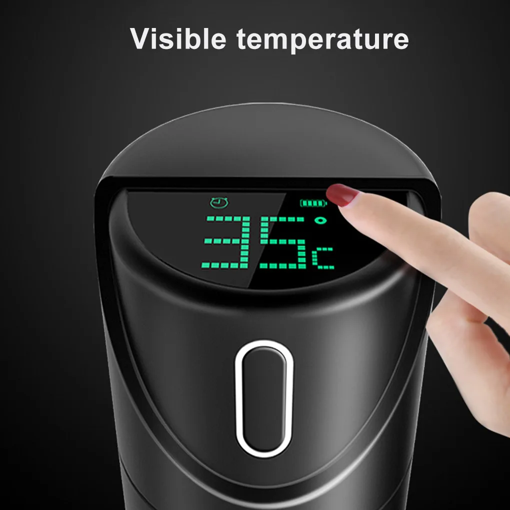 Stainless Steel 360ml Smart Water Bottle, Leak Proof, Keep Drink Hot & Cold, LCD Temperature Display
Stainless Steel 360ml Smart Water Bottle, Leak Proof, Keep Drink Hot & Cold, LCD Temperature Display