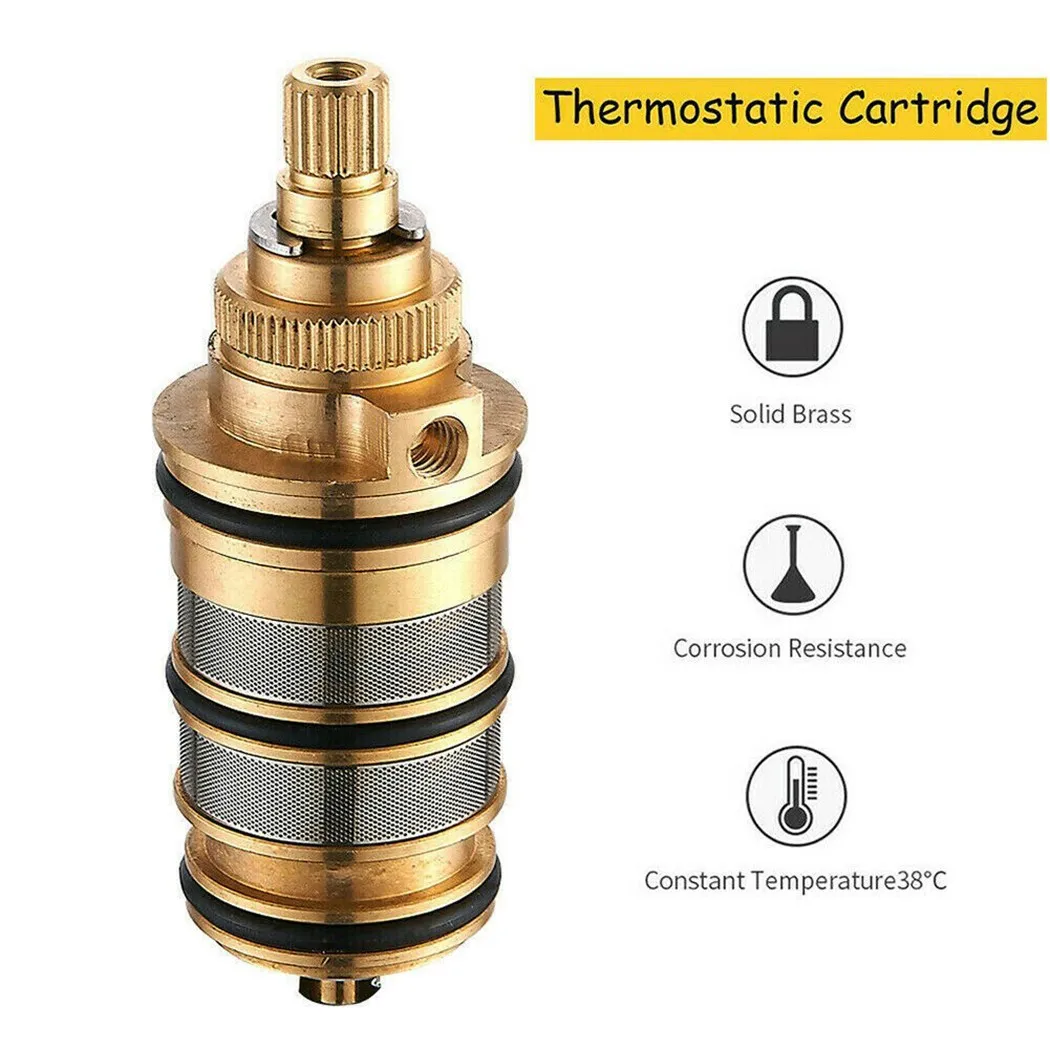 Thermostatic Cartridge Brass Replacement Valve Solar Electric Water Heater Thermostatic Shower Mixing Valve Spool Bath Accessory
Thermostatic Cartridge Brass Replacement Valve Solar Electric Water Heater Thermostatic Shower Mixing Valve Spool Bath Accessory