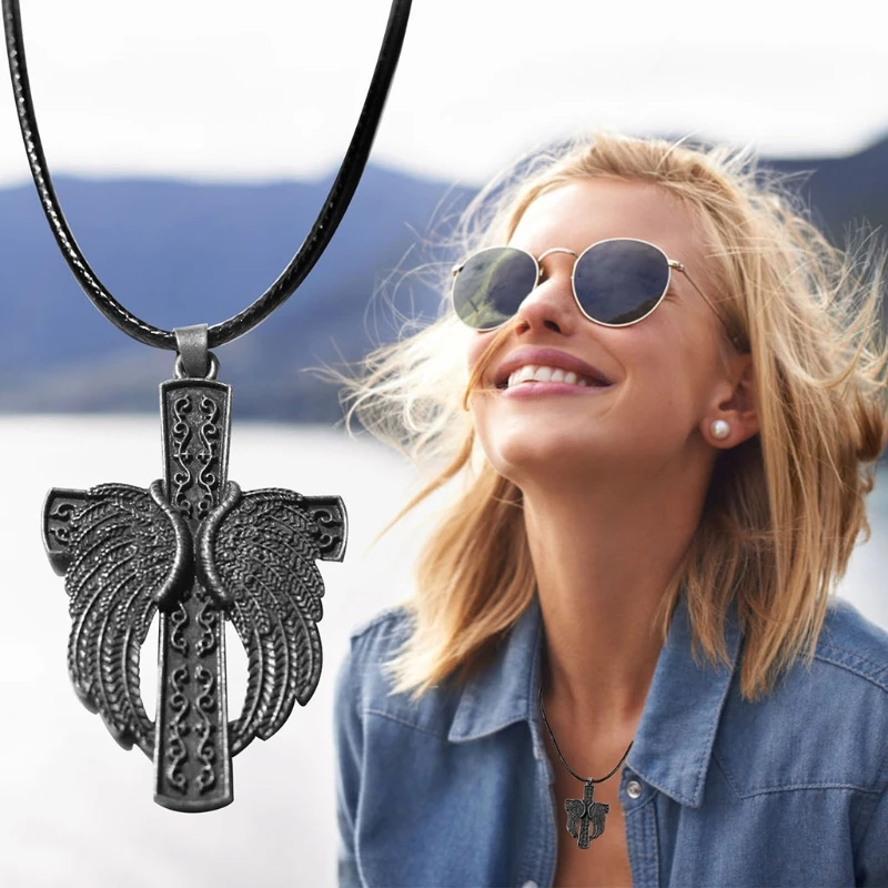 Unisex New Angel Wing Heart for Cross Urn Cremation Pendant Ashes Memorial Necklace for Gift Pendant
Unisex New Angel Wing Heart for Cross Urn Cremation Pendant Ashes Memorial Necklace for Gift Pendant