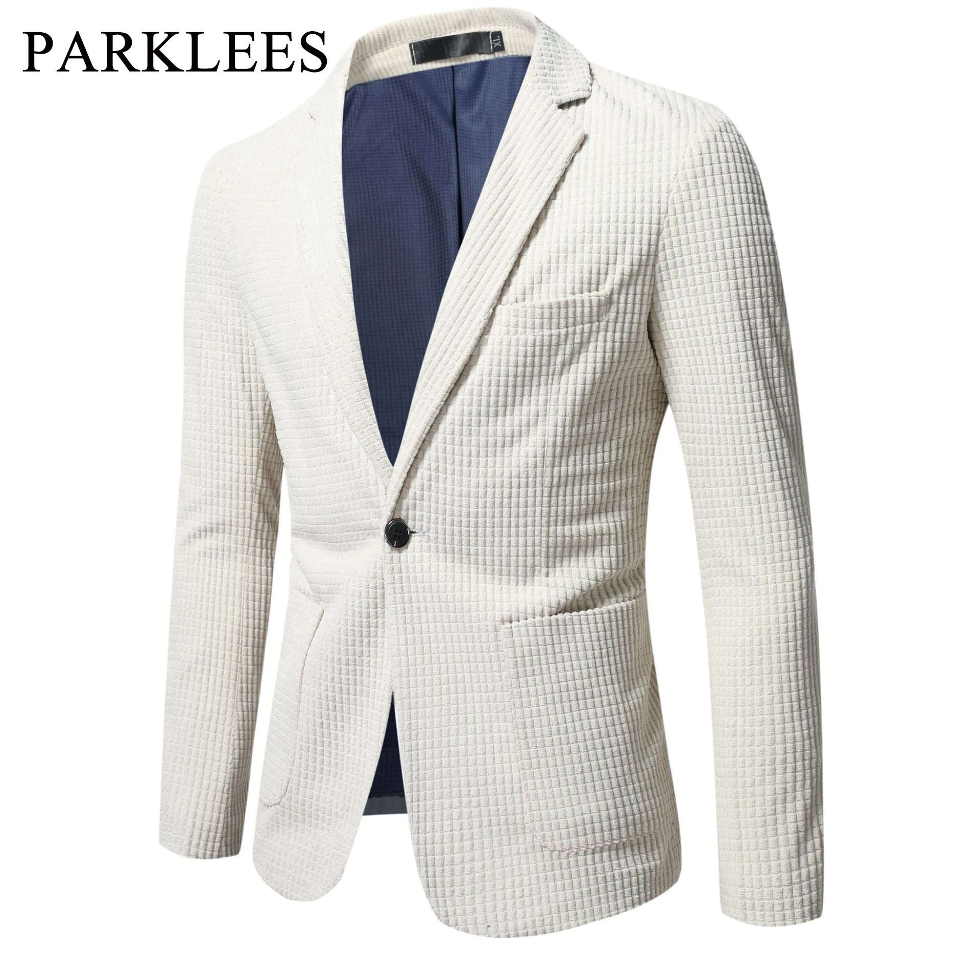 Parklees New Off White Men Corduroy Blazer 2022 Autumn Winter Vintage Slim Fit Suit Jacket Casual Business High Quality Coat 4XL
Parklees New Off White Men Corduroy Blazer 2022 Autumn Winter Vintage Slim Fit Suit Jacket Casual Business High Quality Coat 4XL