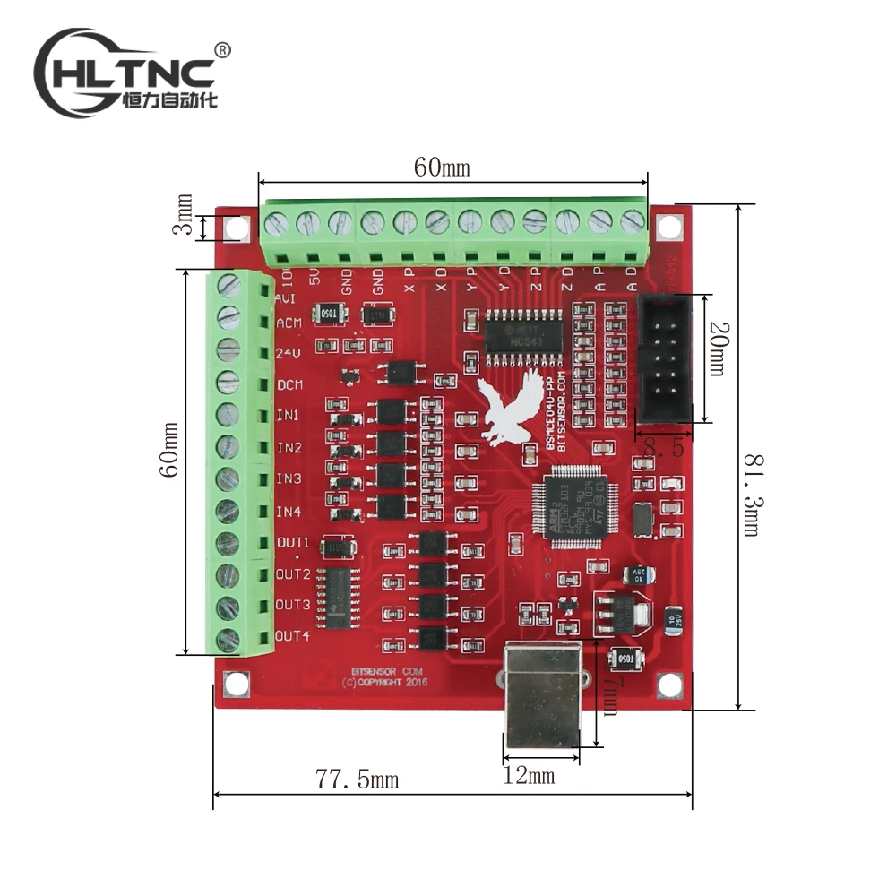 XLWLH CNC USB MACH3 4-осевой контроллер
XLWLH CNC USB MACH3 4-осевой контроллер