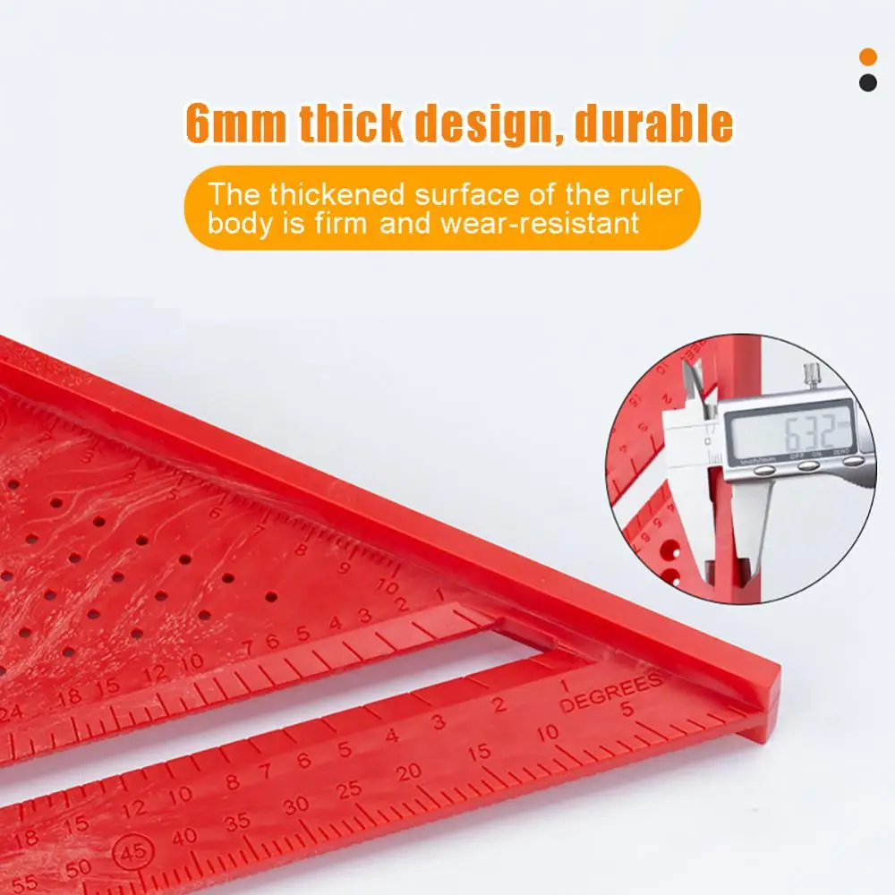 Woodworking Triangle Ruler With Backing Angle Positioning Measurement 90-degree Right Angle 45-degree Marking Ruler Protractor
Woodworking Triangle Ruler With Backing Angle Positioning Measurement 90-degree Right Angle 45-degree Marking Ruler Protractor