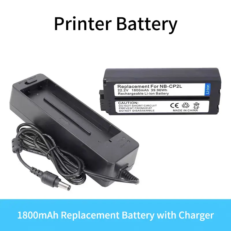 1800mAh Replacement Battery with Charger for Canon NB-CP1L NB-CP2L, SELPHY CP1300, Cp1200, CP100, CP220, CP300, CP800, CP400
1800mAh Replacement Battery with Charger for Canon NB-CP1L NB-CP2L, SELPHY CP1300, Cp1200, CP100, CP220, CP300, CP800, CP400