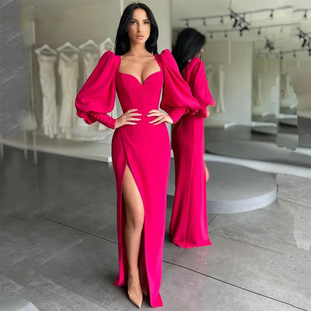 2023 New Style Red Side Split Prom Full Sleeves Evening Dresses Sweetheart Party Gowns Fashions Outfits Custom Special Occasion
2023 New Style Red Side Split Prom Full Sleeves Evening Dresses Sweetheart Party Gowns Fashions Outfits Custom Special Occasion