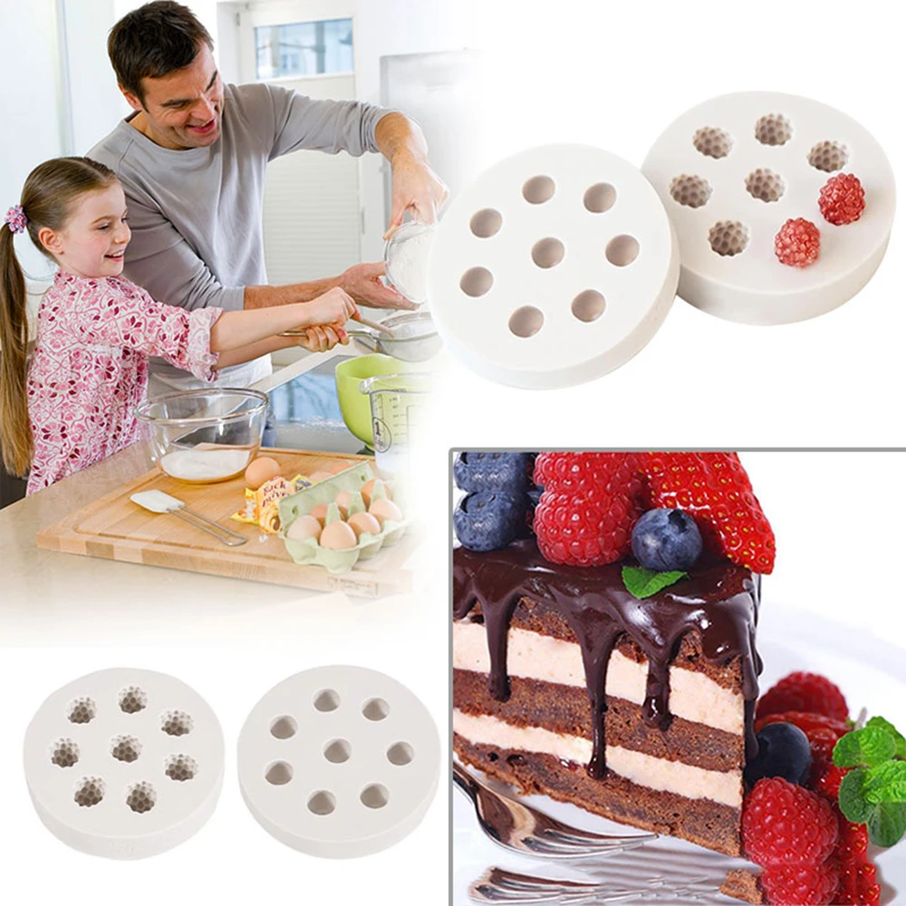 

1PC 3D Raspberry Blueberry Shape Silicone Mold Sugarcraft Baking Tool Cake Decorating Mould Cake Tools Chocolate Pastry Tools