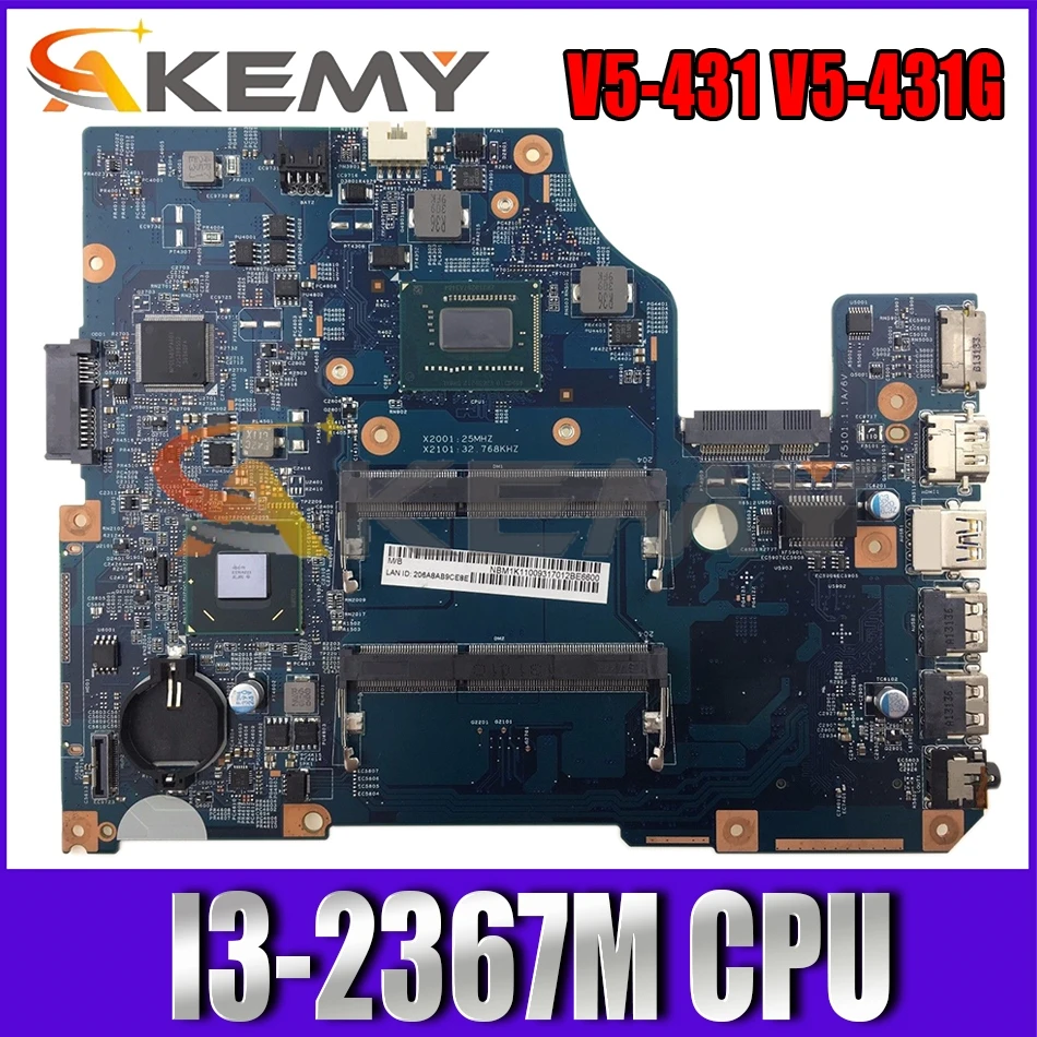 AKEMY NBM1K11001 NB.M1K11.001 For acer Aspire V5-431 V5-431G laptop motherboard 48.4VM02.011 SR0CV I3-2367M CPU DDR3
AKEMY NBM1K11001 NB.M1K11.001 For acer Aspire V5-431 V5-431G laptop motherboard 48.4VM02.011 SR0CV I3-2367M CPU DDR3