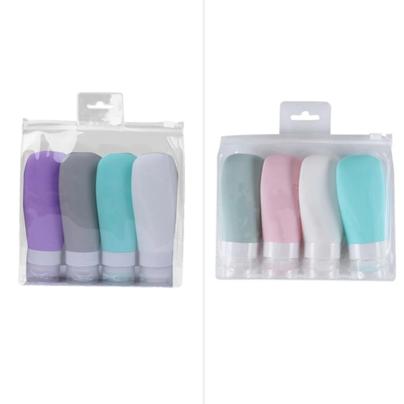 4Pcs/Set Silicone Refillable Travel Bottles Set Essence Shampoo Shower Gel Bottles Container Can Carry On The Plane
4Pcs/Set Silicone Refillable Travel Bottles Set Essence Shampoo Shower Gel Bottles Container Can Carry On The Plane