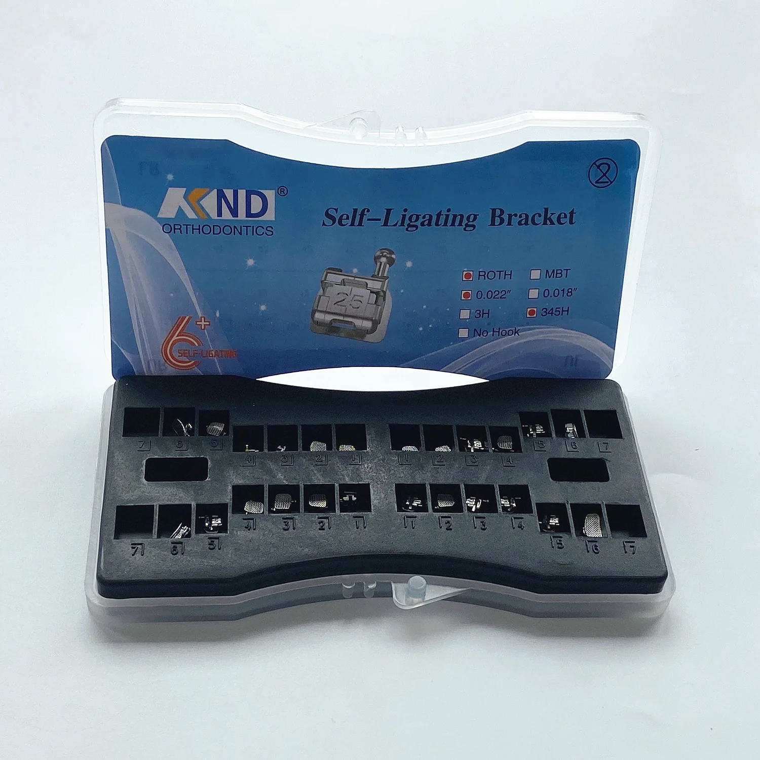 Dental Metal Ortho Self-Ligating Metal Brackets ROTH 0.022 Slot 345 Hooks 20Pcs/Pack
Dental Metal Ortho Self-Ligating Metal Brackets ROTH 0.022 Slot 345 Hooks 20Pcs/Pack
