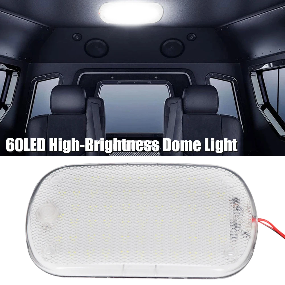 Car Interior Light with 60 Bright LED Lamp Beads 12V-85V Dome Light Auto Interior Night Reading Ceiling Light for RV Truck
Car Interior Light with 60 Bright LED Lamp Beads 12V-85V Dome Light Auto Interior Night Reading Ceiling Light for RV Truck