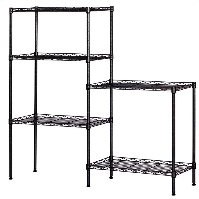 5-Shelf Shelving Storage Metal Organizer Wire Rack with adjustable shelves hooks
5-Shelf Shelving Storage Metal Organizer Wire Rack with adjustable shelves hooks