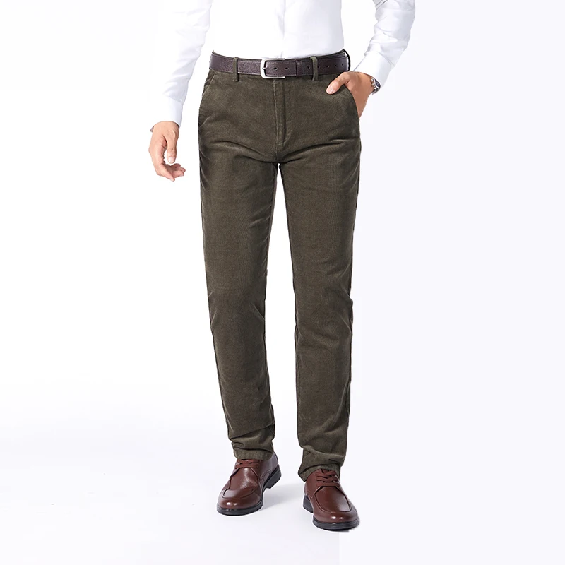 Brand Fashion Corduroy Pants Men Autumn Winter Cotton Solid Color Smart Casual Men Clothing Mid Straight Men Trousers
Brand Fashion Corduroy Pants Men Autumn Winter Cotton Solid Color Smart Casual Men Clothing Mid Straight Men Trousers