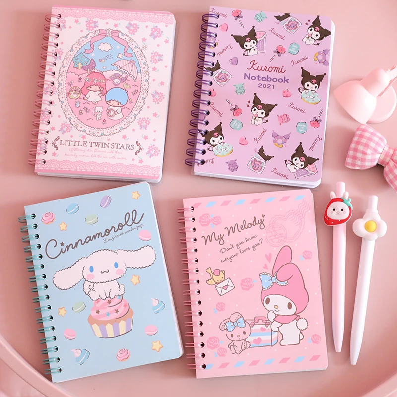 Kawaii Sanrio Hellokitty Cinnamoroll Small A6 Coil Book Cute Cartoon Kuromi Pattern Pocket Notepad Student Stationery Toy Girls
Kawaii Sanrio Hellokitty Cinnamoroll Small A6 Coil Book Cute Cartoon Kuromi Pattern Pocket Notepad Student Stationery Toy Girls