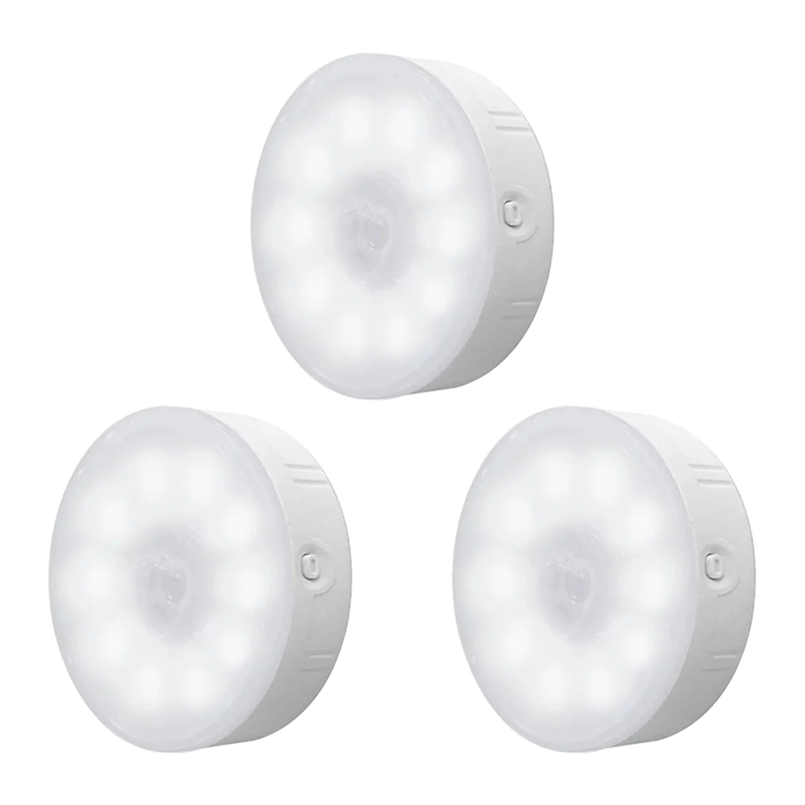 3pcs Wall Easy Install Under Cabinet Light Motion Sensor Night Lamp Bedroom Adhesive 10 LEDs USB Charging Auto On Off Cordless
3pcs Wall Easy Install Under Cabinet Light Motion Sensor Night Lamp Bedroom Adhesive 10 LEDs USB Charging Auto On Off Cordless