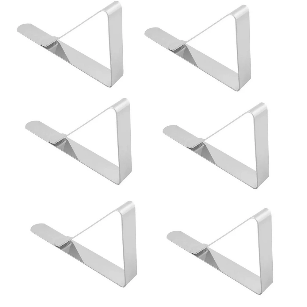 10PCS Triangle Stainless Steel Tablecloth Tables Cover Clips Holder Clamps Non-slip Securing Holder Camping Clip
10PCS Triangle Stainless Steel Tablecloth Tables Cover Clips Holder Clamps Non-slip Securing Holder Camping Clip