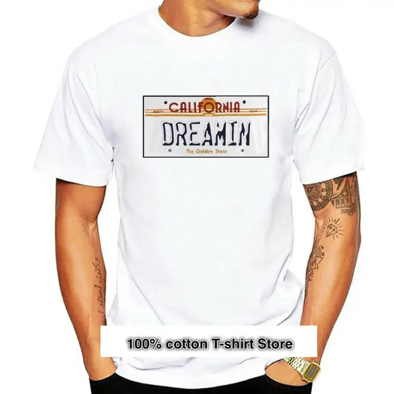 Camiseta de placa de matrícula del Estado de California Dreamin
Camiseta de placa de matrícula del Estado de California Dreamin