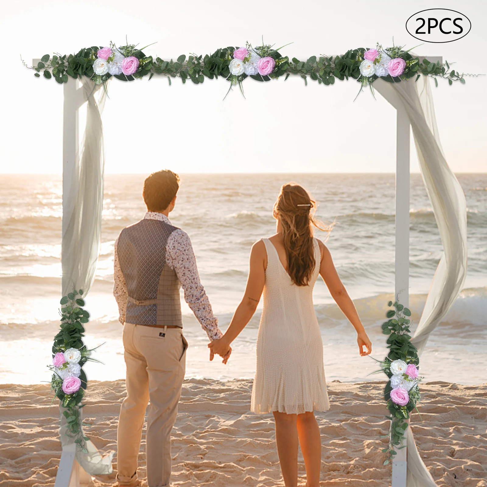 2Pcs Wedding Arch Flowers Set Flower Decorative Artificial Greenery Gold Leaves Flower for Wedding Ceremony Decoration
2Pcs Wedding Arch Flowers Set Flower Decorative Artificial Greenery Gold Leaves Flower for Wedding Ceremony Decoration