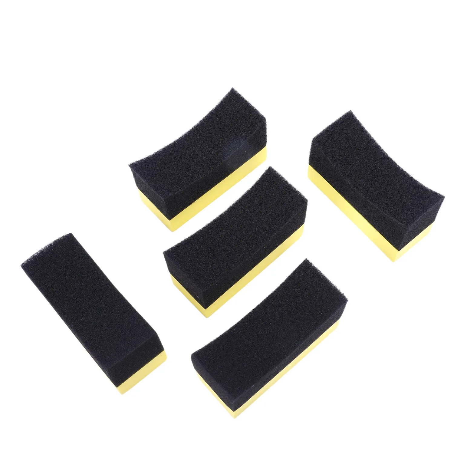 5x Professional Automotive Car Wheel Washer Tyre Tire Dressing Applicator Curved Foam Sponge Pad Black+yellow
5x Professional Automotive Car Wheel Washer Tyre Tire Dressing Applicator Curved Foam Sponge Pad Black+yellow