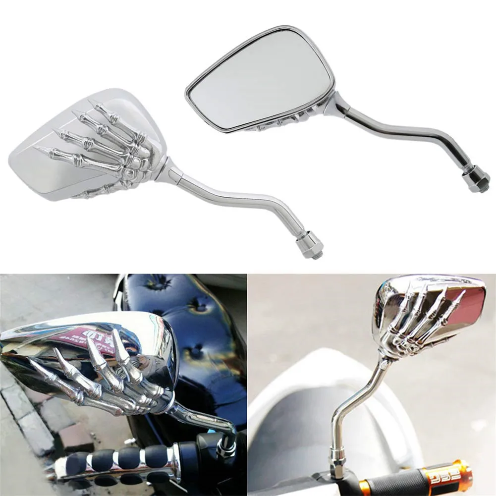 2Pcs/Pair Motorcycle Rearview Mirror Scooter E-Bike Rear View Mirrors Skeleton Skull Hand Claw Back Side Convex Mirror 2022 New
2Pcs/Pair Motorcycle Rearview Mirror Scooter E-Bike Rear View Mirrors Skeleton Skull Hand Claw Back Side Convex Mirror 2022 New