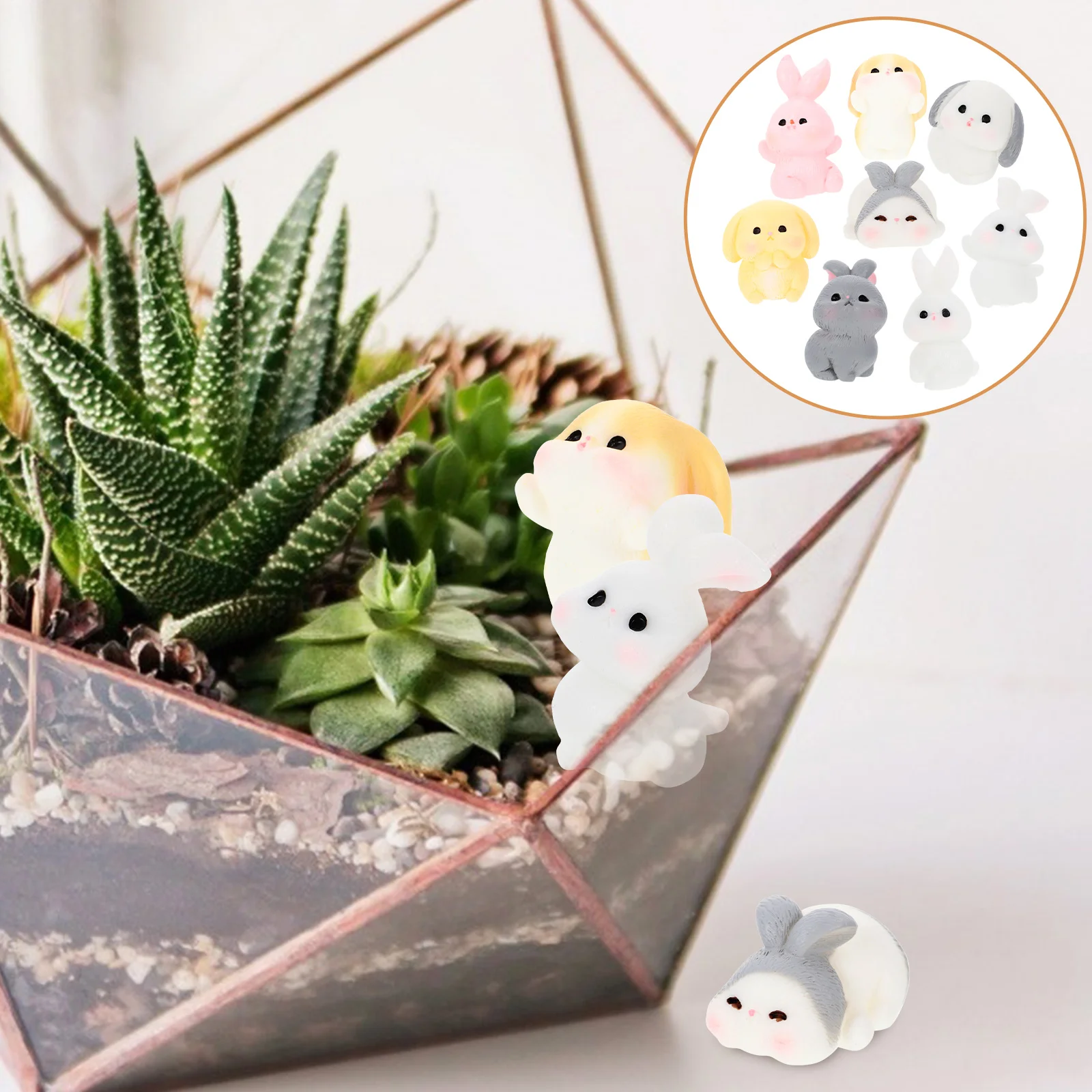 16 Pcs Micro Landscape Ornament Bunny Miniature Bonsai Decor Resin Animals Garden Tiny Rabbit Statues Small Toys
16 Pcs Micro Landscape Ornament Bunny Miniature Bonsai Decor Resin Animals Garden Tiny Rabbit Statues Small Toys