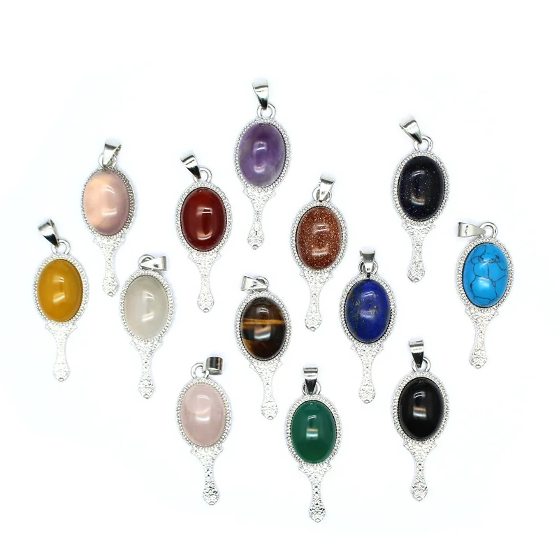 1pcsNatural Stone Fashion Magic Mirror Small Pendant Powder Agate Necklace Lady Crystal Jewelry Wholesale
1pcsNatural Stone Fashion Magic Mirror Small Pendant Powder Agate Necklace Lady Crystal Jewelry Wholesale
