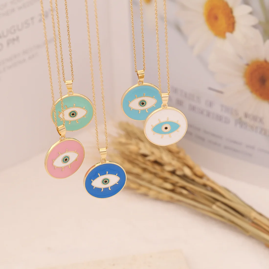 2022 Fashion Jewelry Round Oil Drop Devil's Eye Charm Necklace Personalized Fashion Eye Necklace for Women
2022 Fashion Jewelry Round Oil Drop Devil's Eye Charm Necklace Personalized Fashion Eye Necklace for Women