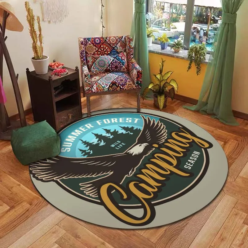 Camping In The Wild Logo Rugs for Outdoor Area Floor Mats for Camping and Hiking Club Large Mats Carpets Living Room Decoration 
Camping In The Wild Logo Rugs for Outdoor Area Floor Mats for Camping and Hiking Club Large Mats Carpets Living Room Decoration