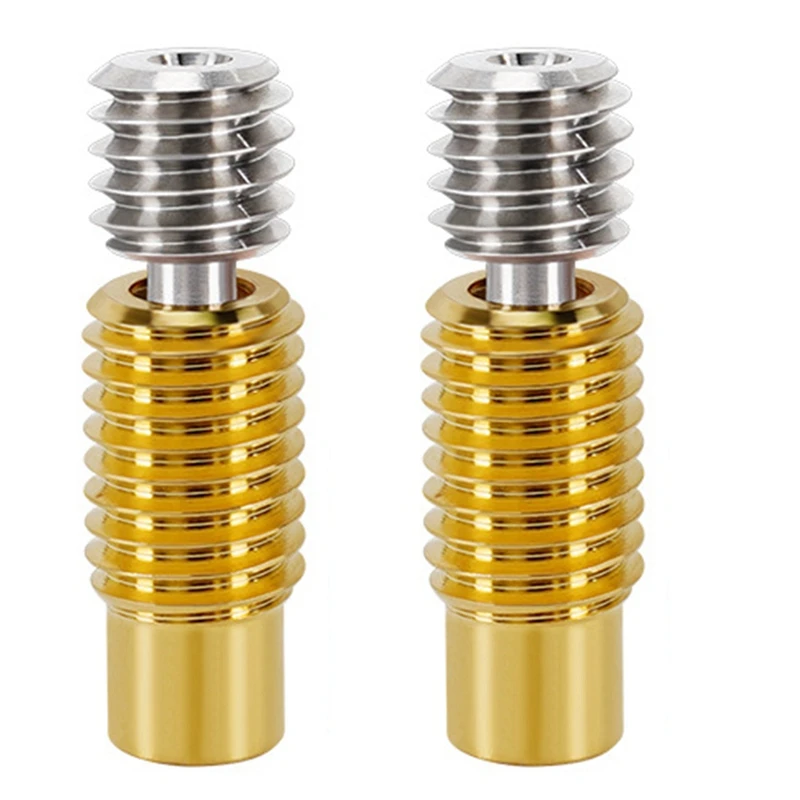 2Pcs All-Metal V6 Throat Heat Break Titanium Alloy Copper 3D Printer Nozzle Throat For 1.75Mm HOTEND Heater Block
2Pcs All-Metal V6 Throat Heat Break Titanium Alloy Copper 3D Printer Nozzle Throat For 1.75Mm HOTEND Heater Block