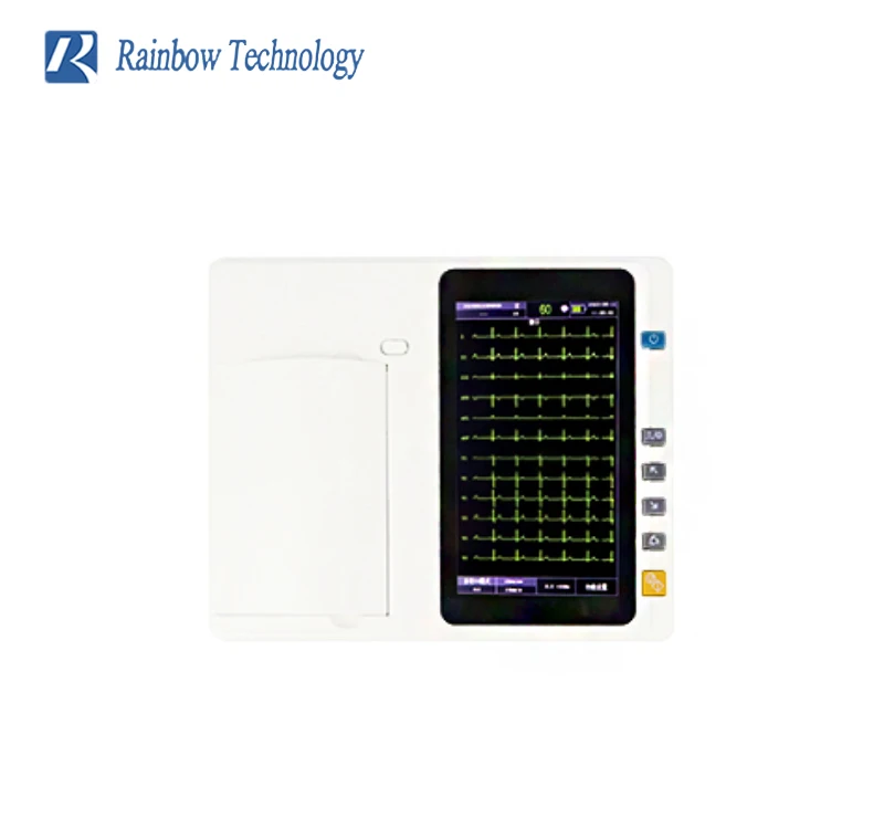 Easy to carry ECG machine 7 inch automatic medical pathological analysis handle
Easy to carry ECG machine 7 inch automatic medical pathological analysis handle