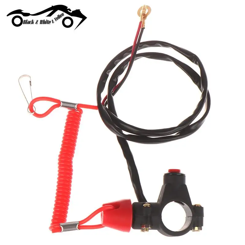 

New 1PC ATV Motorcycle Boat Tether Lanyard Emergency Kill Stop Engine Switch Push Button for Pocket Mini Dirt Bike ATV Quad