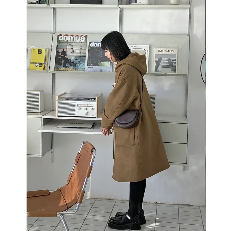 2022 Pear Shaped Homemade Festival Fried Farm Cow Horn Buckle Medium Length Woolen Coat Japanese Girl
2022 Pear Shaped Homemade Festival Fried Farm Cow Horn Buckle Medium Length Woolen Coat Japanese Girl