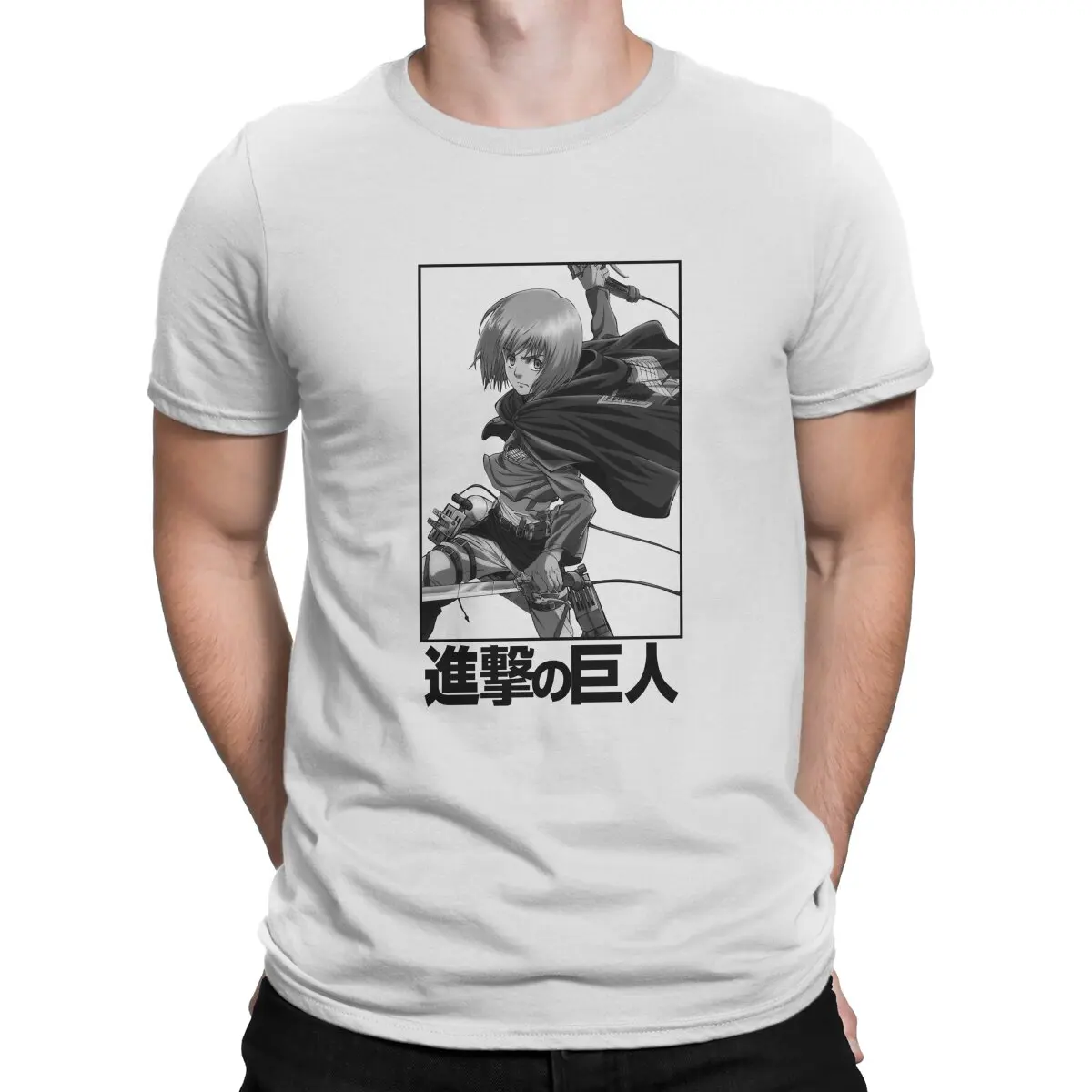 Attack on Titan Levi Anime Cool Armin Arlert Tshirt Homme Men's Clothes Blusas Polyester T Shirt For Men
Attack on Titan Levi Anime Cool Armin Arlert Tshirt Homme Men's Clothes Blusas Polyester T Shirt For Men