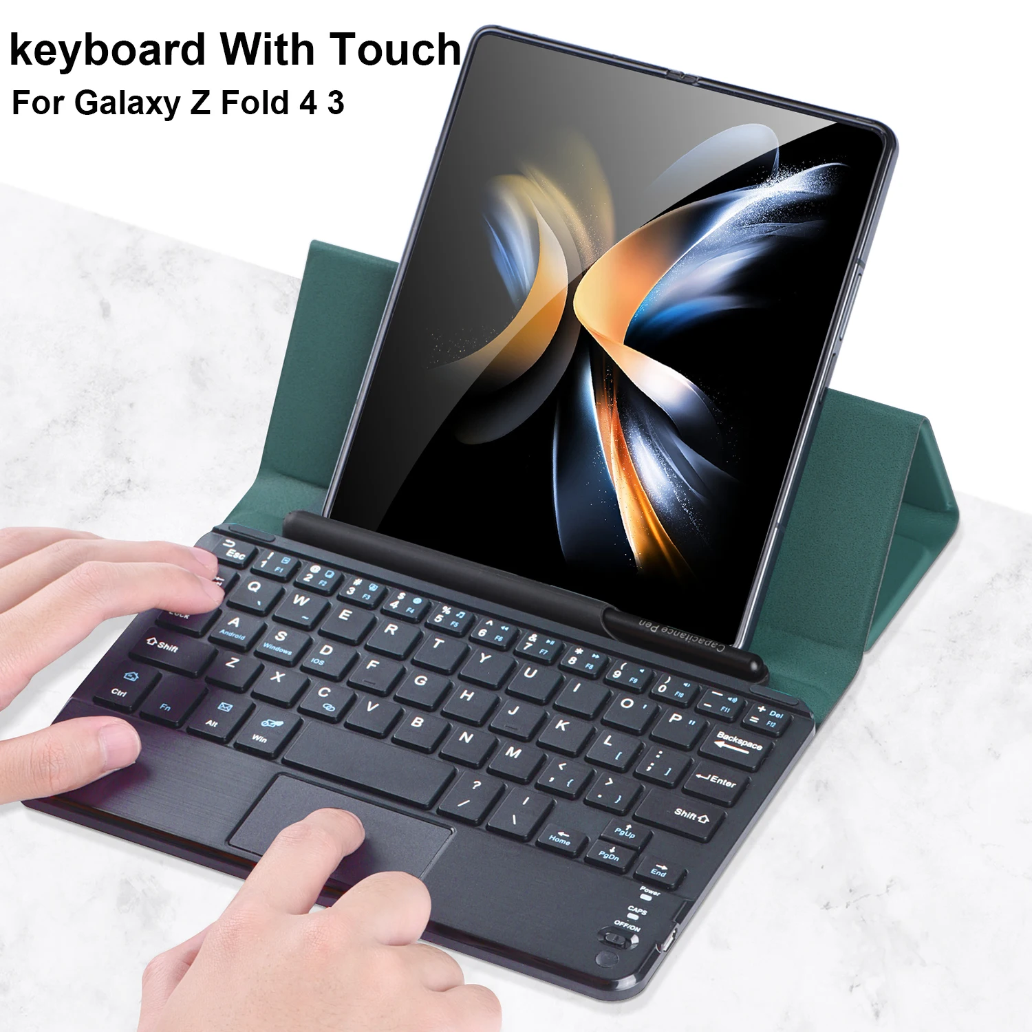 С сенсорной беспроводной клавиатурой для Samsung Galaxy Z Fold 4, кожаный флип-чехол, подставка, S-ручка, магнитная клавиатура Z Fold 3
С сенсорной беспроводной клавиатурой для Samsung Galaxy Z Fold 4, кожаный флип-чехол, подставка, S-ручка, магнитная клавиатура Z Fold 3