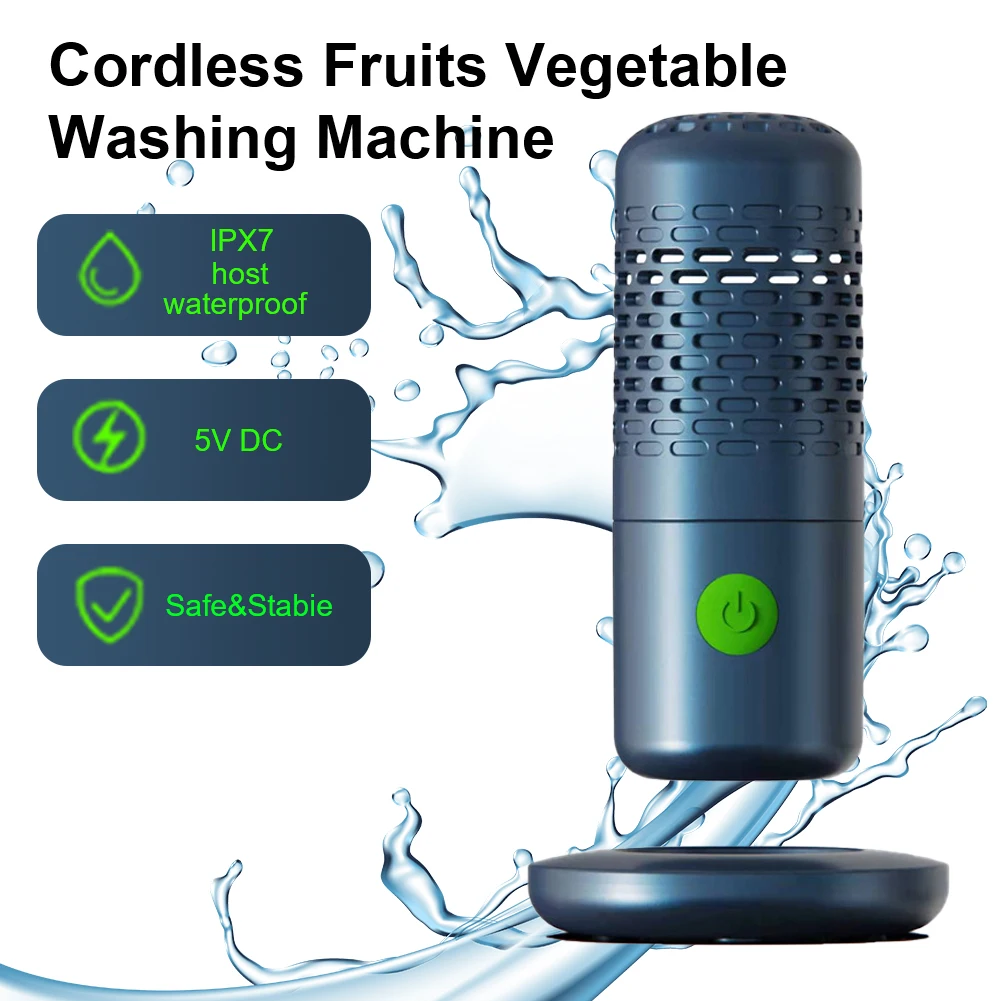 Fruit and Vegetable Washing Machine Ultrasonic Cleaner Wireless Charging Portable Household Fruit and Vegetable Cleaner Machine
Fruit and Vegetable Washing Machine Ultrasonic Cleaner Wireless Charging Portable Household Fruit and Vegetable Cleaner Machine