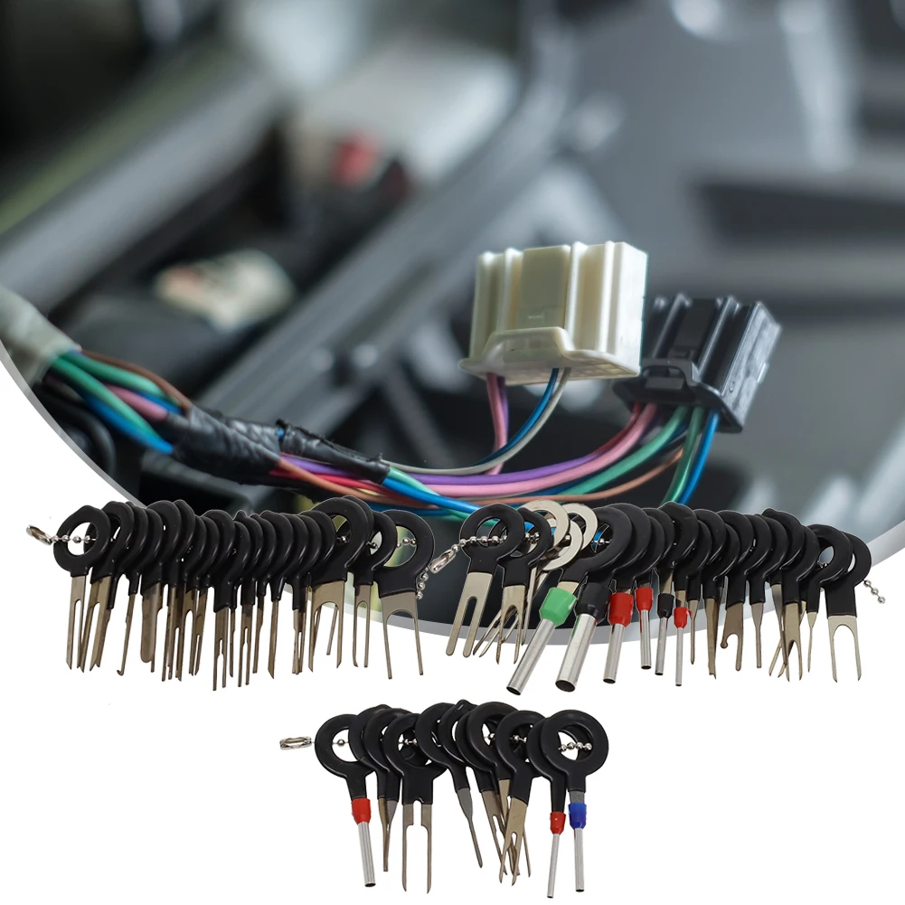 Upgrade Your Car Electrical Wiring with 52pcs Wire Terminal Removal Tool Kit for Easy Pin Connector Removal and Replacement
Upgrade Your Car Electrical Wiring with 52pcs Wire Terminal Removal Tool Kit for Easy Pin Connector Removal and Replacement