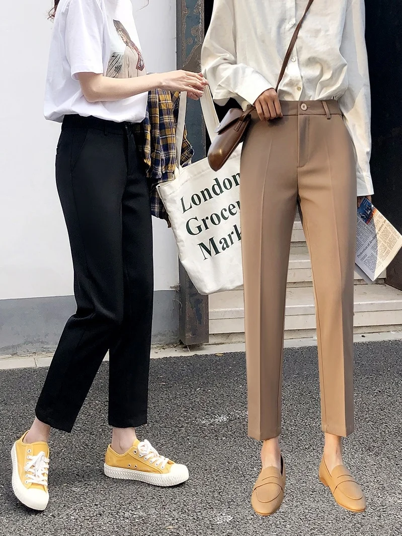 Suit Pants Women's Summer Small Pants Autumn and Winter Cropped Spring and Autumn Suit Pants Slim Casual Pants Women's Pants
Suit Pants Women's Summer Small Pants Autumn and Winter Cropped Spring and Autumn Suit Pants Slim Casual Pants Women's Pants