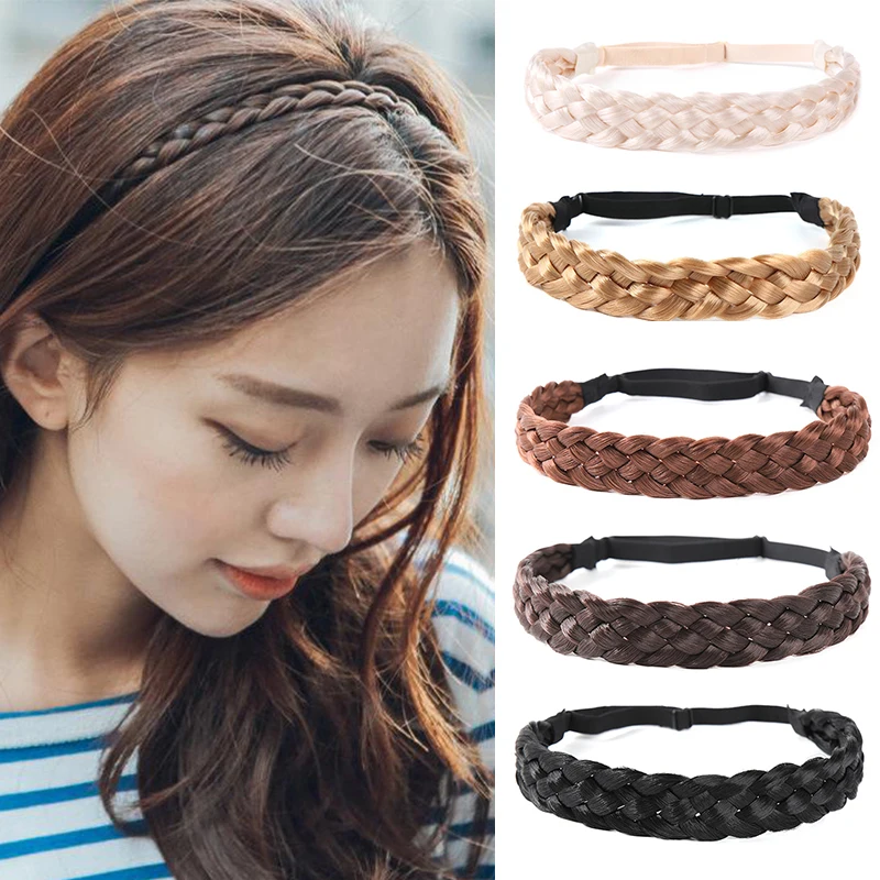 Synthetic Braided Headbands Braids Twist Elastic Hairpiece Bohemian Wigs Braid Hairband Fake Hair Plaited Hair Band Handmade
Synthetic Braided Headbands Braids Twist Elastic Hairpiece Bohemian Wigs Braid Hairband Fake Hair Plaited Hair Band Handmade