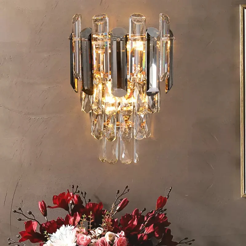 Amber Crystal Wall Light Living Room Sconce Lighting Bedroom Wall Lamp Bathroom Smoke Gray Cristal Corridor Interior Led Lamps
Amber Crystal Wall Light Living Room Sconce Lighting Bedroom Wall Lamp Bathroom Smoke Gray Cristal Corridor Interior Led Lamps