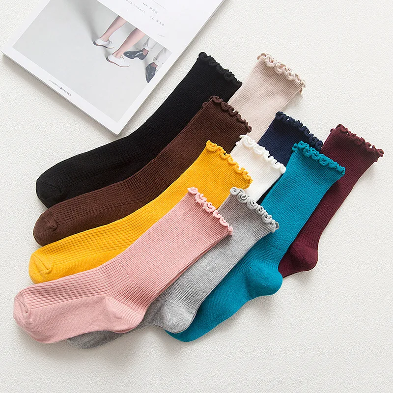 JK Lolita Frilly Ruffle Socks Solid Color Girls Students Loose Long Socks Cotton Knitting Breathable Harajuku Vintage Crew Socks
JK Lolita Frilly Ruffle Socks Solid Color Girls Students Loose Long Socks Cotton Knitting Breathable Harajuku Vintage Crew Socks