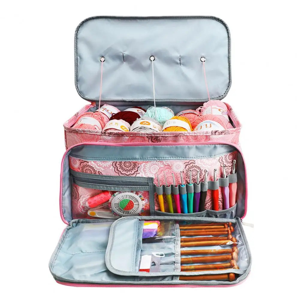 Simple 600D Oxford Cloth Large Crochet Yarn Organizer Portable Crochet Yarn Storage Bag Multifunctional Home Supplies
Simple 600D Oxford Cloth Large Crochet Yarn Organizer Portable Crochet Yarn Storage Bag Multifunctional Home Supplies