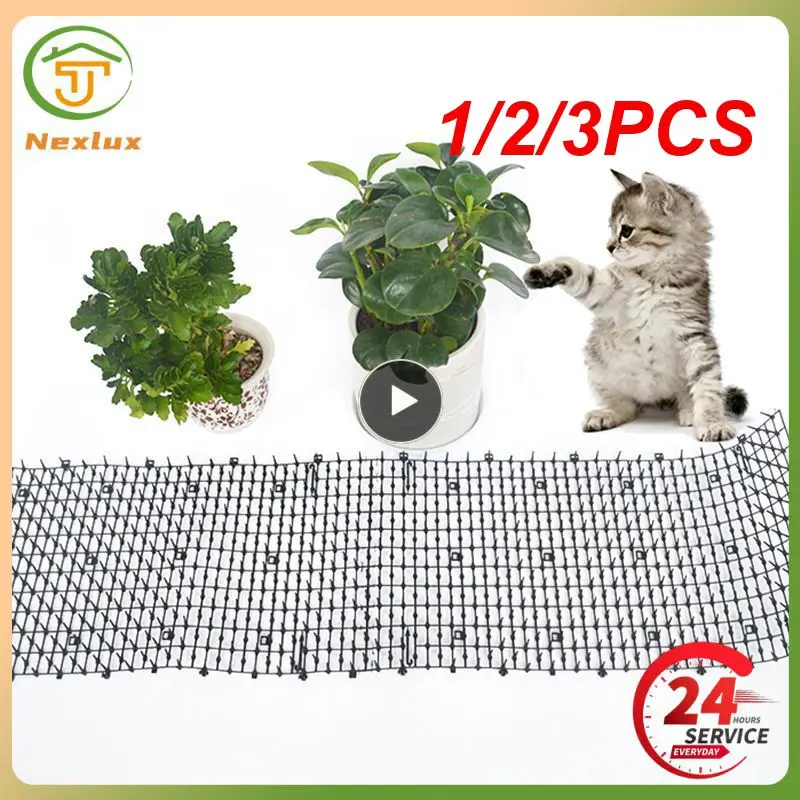 

1/2/3PCS Garden Cat Scat Mats Repellent Mat Safety Trees Skewer Prickle Strips Spikes Prevent Dog Cat Mesh Plastic Spike Pet