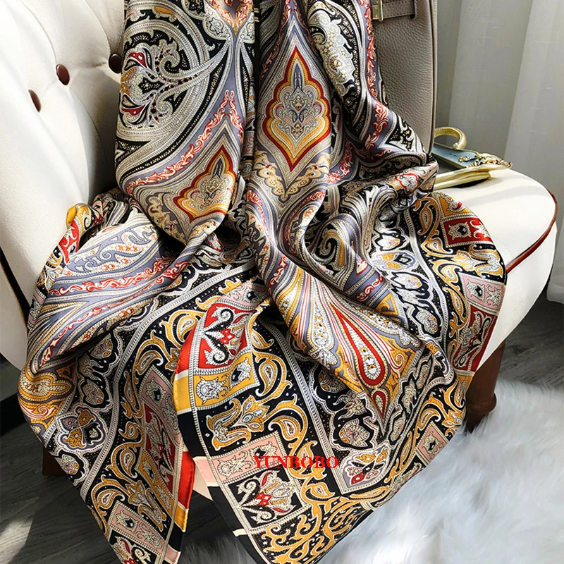 Women Silk Winter Scarf Luxury Design Print Lady Beach Shawl Scarves Fashion Smooth Foulard Female Hijab
Women Silk Winter Scarf Luxury Design Print Lady Beach Shawl Scarves Fashion Smooth Foulard Female Hijab